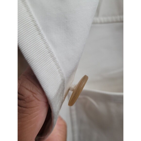 Hilfiger Collection Blazer Sz 8 White Cotton Silk Italy Runway Jacket NWT $468* - Picture 13 of 16